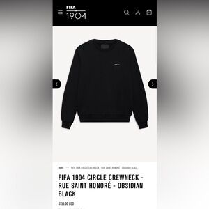 FIFA 1904 Obsidian Black Crewneck Sweater